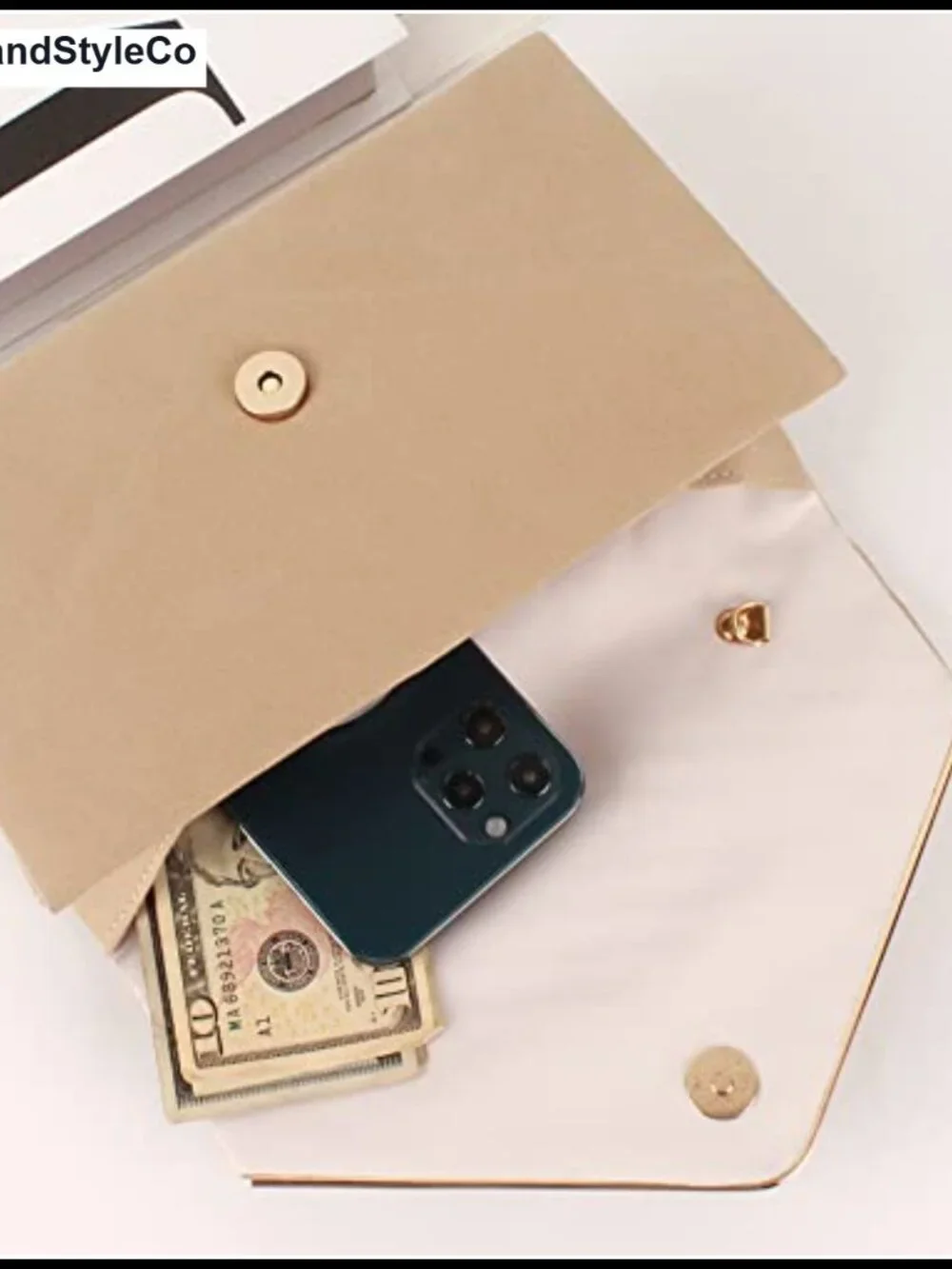 Suede Leather Envelope Clutch Crossbody Bag Detachable Chain Party Prom Wedding